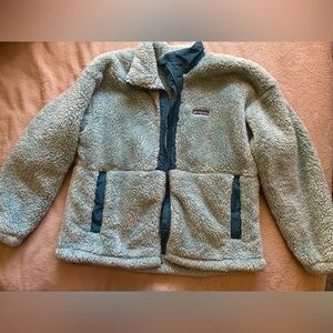 Columbia Gray Sherpa Puffer Jacket